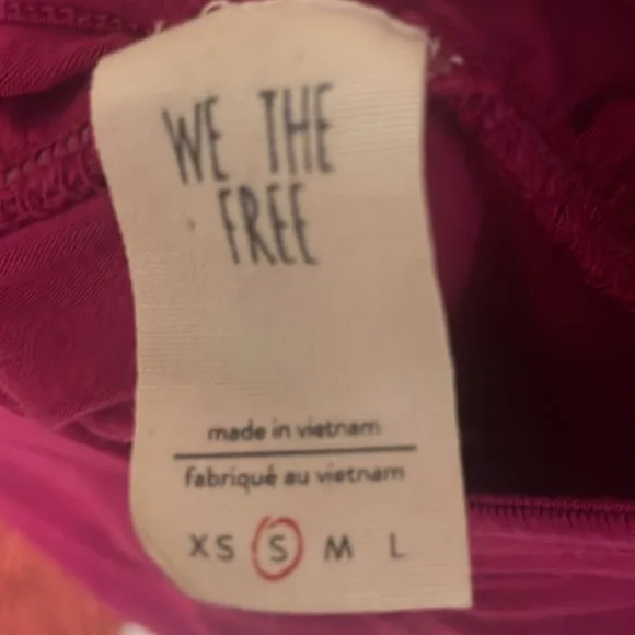 We the Free What a Babe fuchsia size small top. - Picture 4 of 4